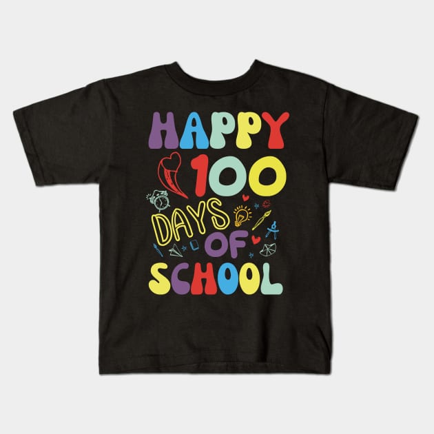 Happy 100 Days of School costume for kids Kids T-Shirt by madani04